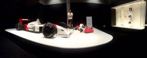 Fernando Alonso en el museo